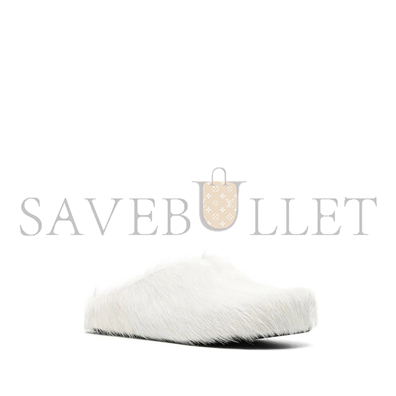 Ma*n1 fussbet sabot calf-hair slippers